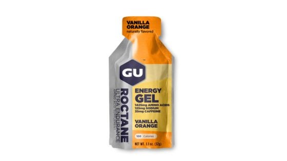 Gu Roctane Reviewed for this article on the best energy gels for triathlon
