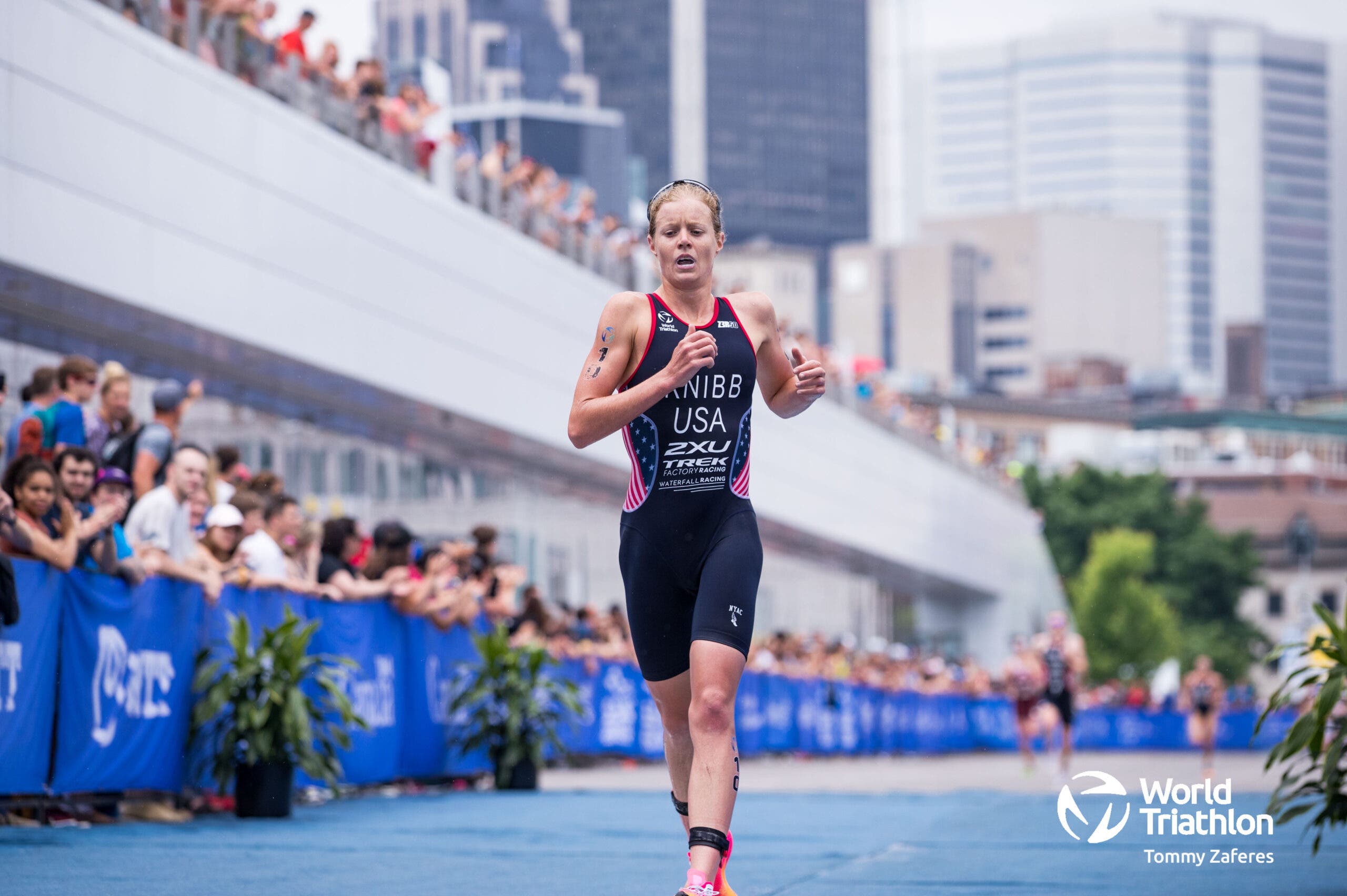 After auto-qualifying for Tokyo, Taylor Knibb placed 16th in the Olympic individual race and helped the U.S. Mixed Relay Team to a silver medal.