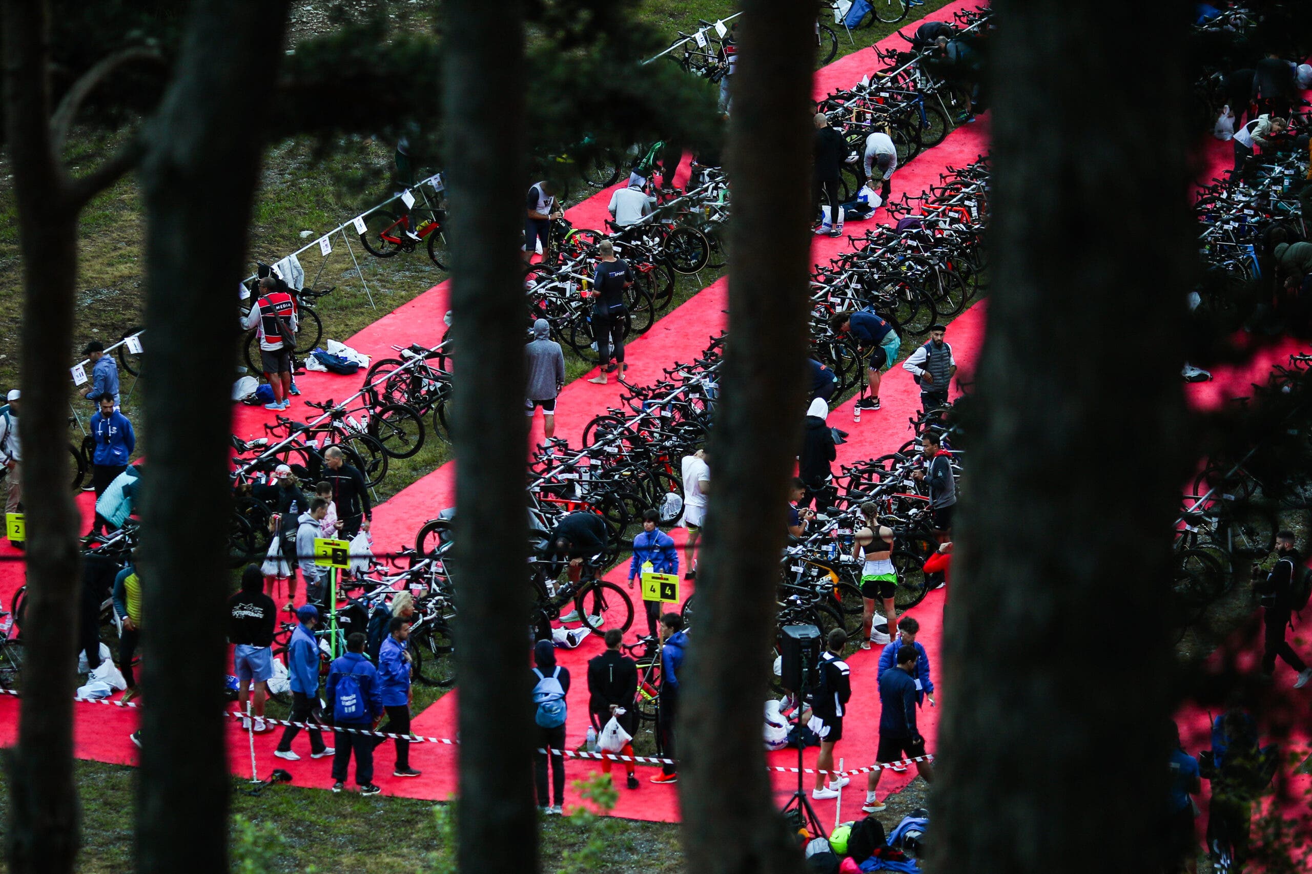 Dropping off your gear bags the day before your Ironman also provides a great opportunity to walk through transition to rehearse your route.