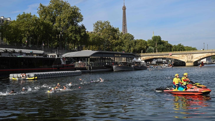 Paris Test Event Triathlon Swim water quality