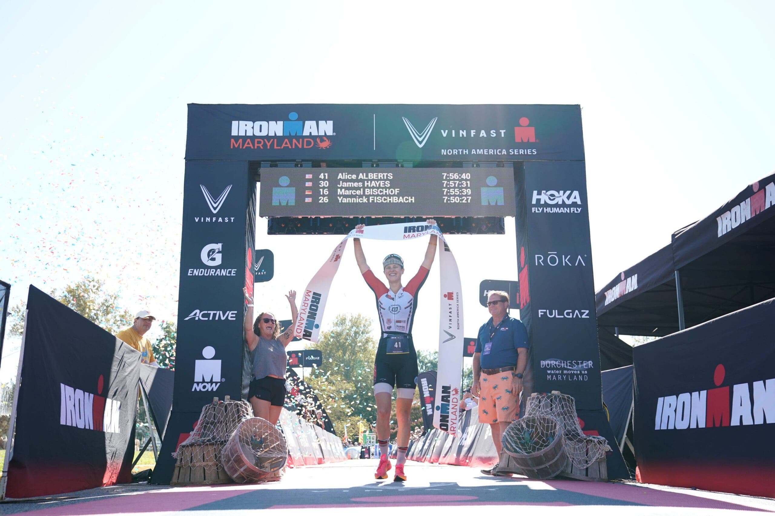 Alice Alberts wins Ironman Maryland