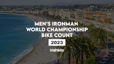 Men's 2023 Ironman World Championship Bike Count