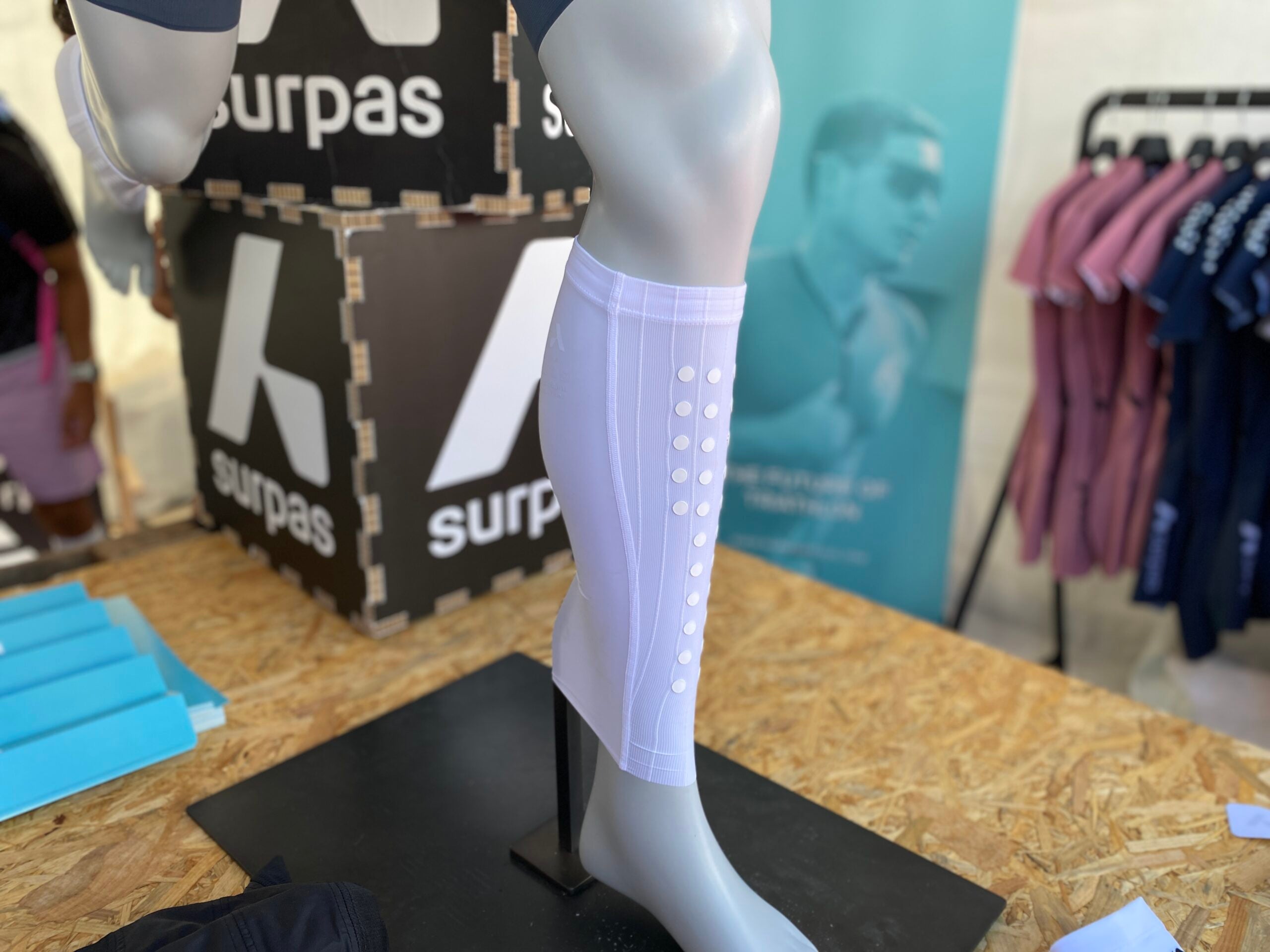 Surpas Calf Sleeves at 2023 Ironman World Championship Expo in Nice, France