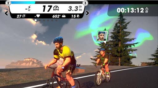 Screenshot of TrainingPeaks Virtual