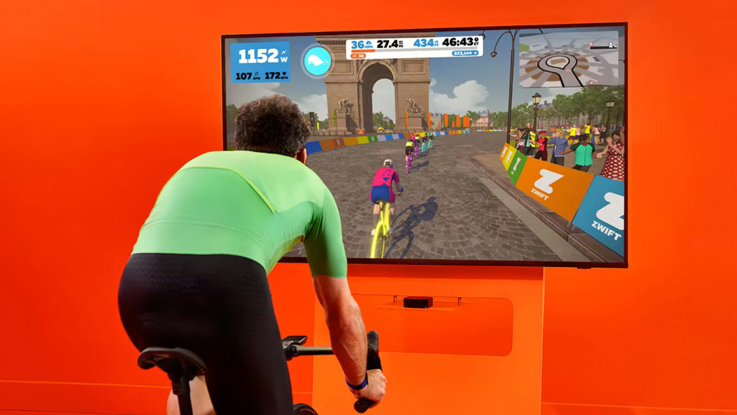 Screenshot of the Zwift app