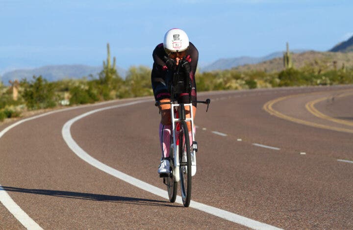Michelle Vesterby races Ultraman Arizona