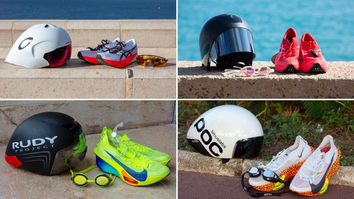 The competition goggles, helmets and running shoes of the top professionals at the 2024 Ironman World Championship in Nice – Triathlete