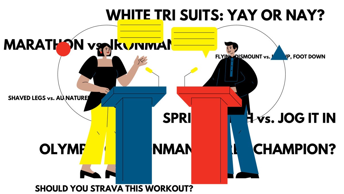 7 Spicy-Hot Debates Triathletes Can't Stop Arguing