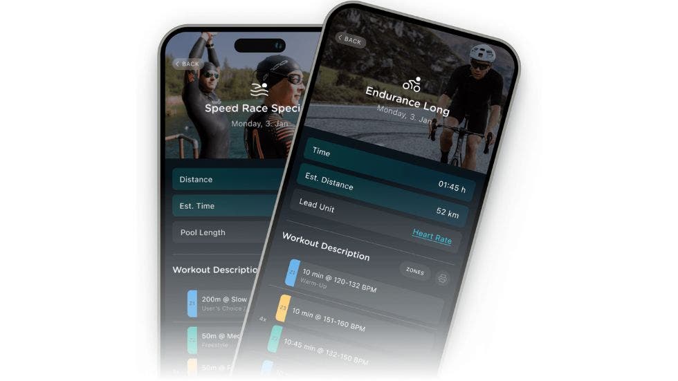 The TRIQ triathlon app AI coaching training