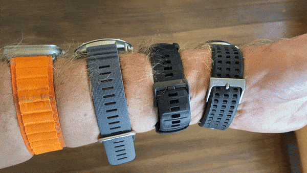 In our decidedly non-scientific raise-to-wake race, the Garmin Fenix 8 wins the prize. (Do I like putting $3,000 of smartwatches on my wrist all at once? Yes. Yes I do.)