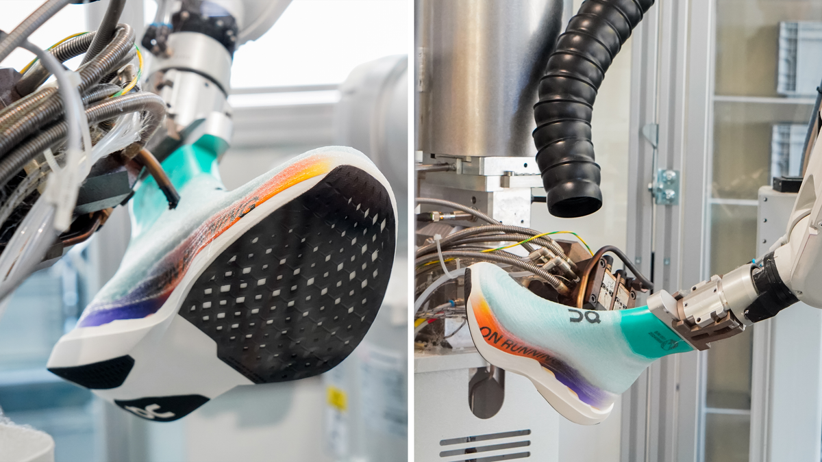 Spray-on Shoes Are Real. Watch How On’s Cloudboom Strike LS Super Shoes are Made.