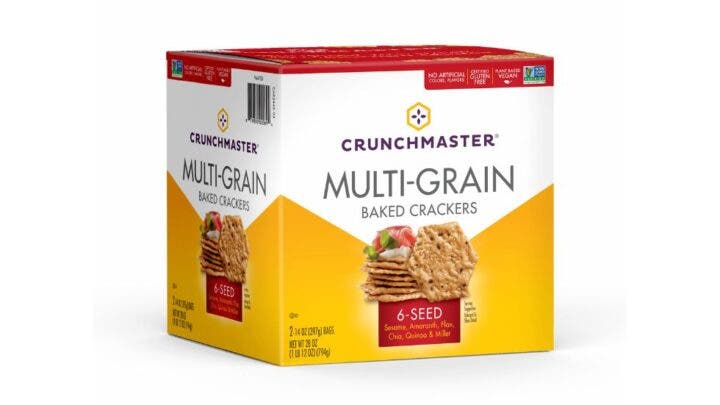 Crunchmaster Multi-grain Baked Crackers are a healthy option from Costco, based on input from a nutritionist.
