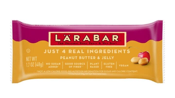 Larabar is the best natural energy bar for athletes.