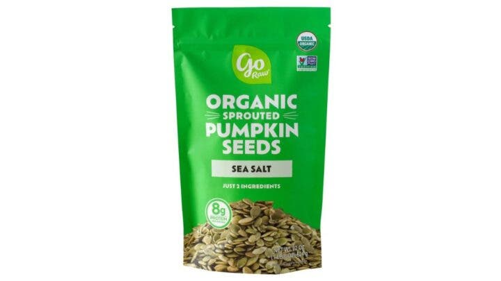 Organic pumpkin seeds are one of the healthy options for athletes at Costco based on a nutritionist's input.