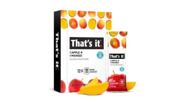 That's It makes it onto a sports dietician's list of the best energy bars for athletes.