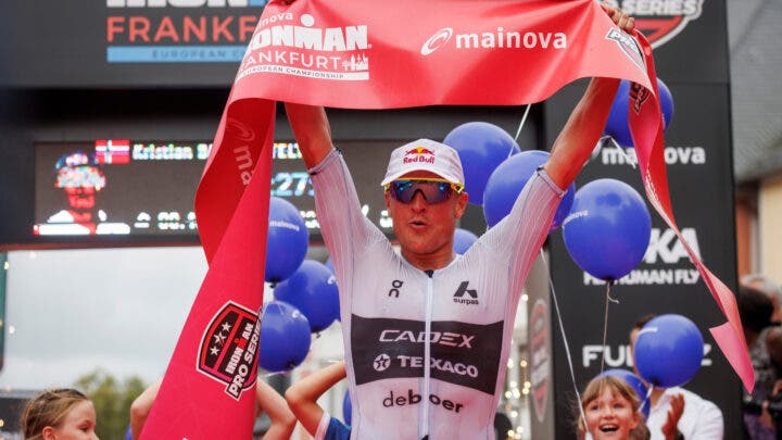 Kristian Blummenfelt won Ironman Frankfurt in 2024.