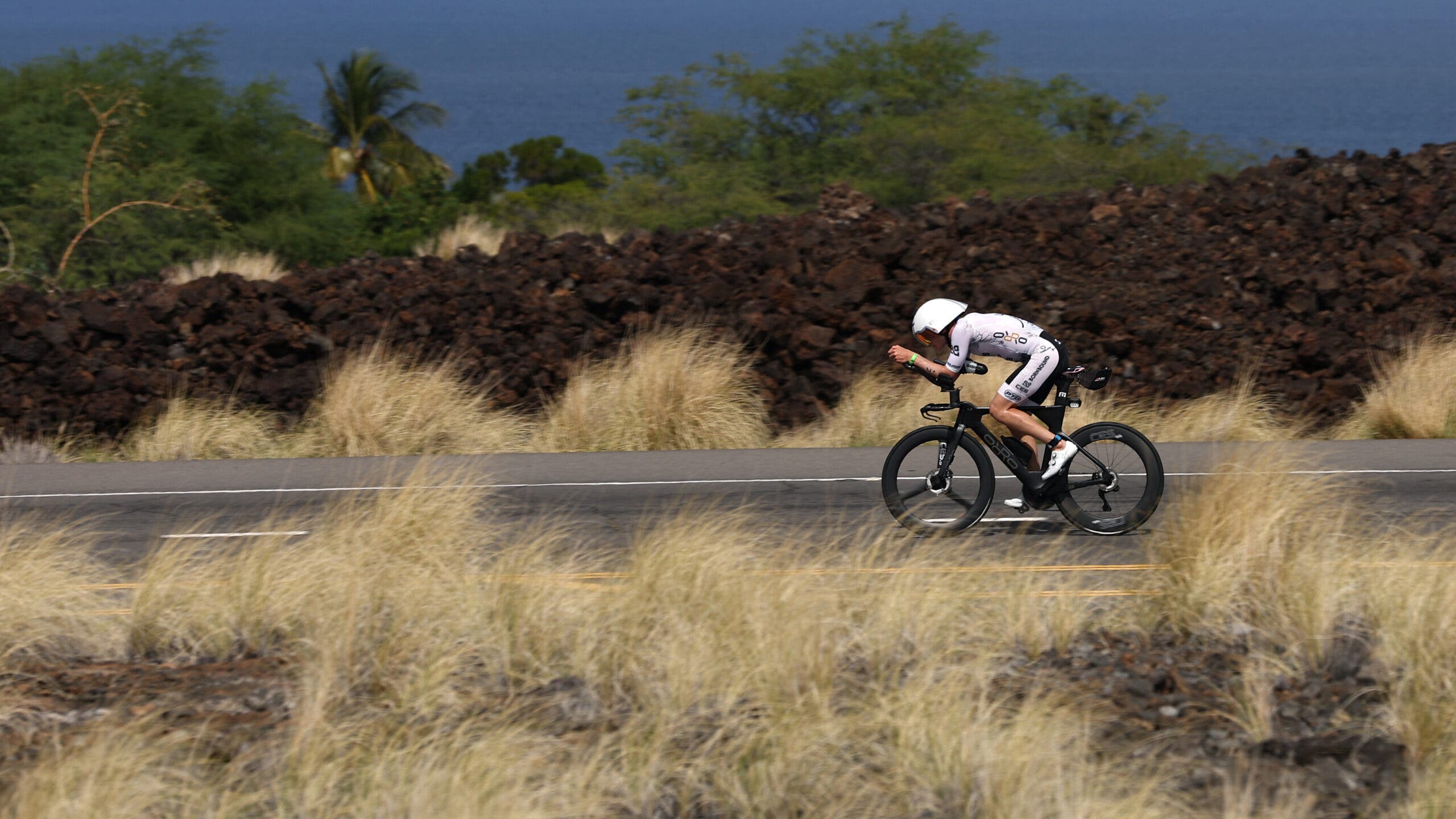 Kieran Lindars finished second at Ironman Frankfurt in 2024.