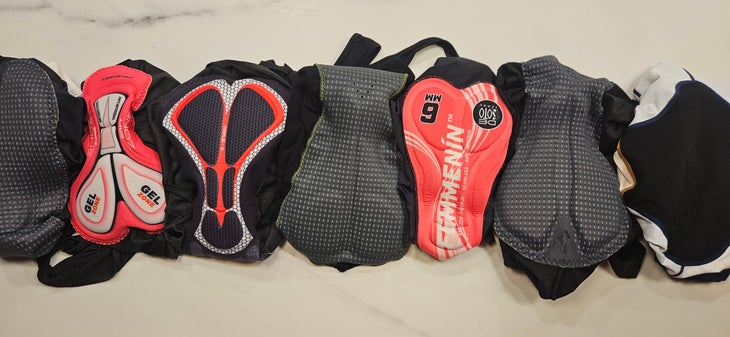Different bike shorts - even when they're from the same brand - will have different kinds of padding in the chamois.