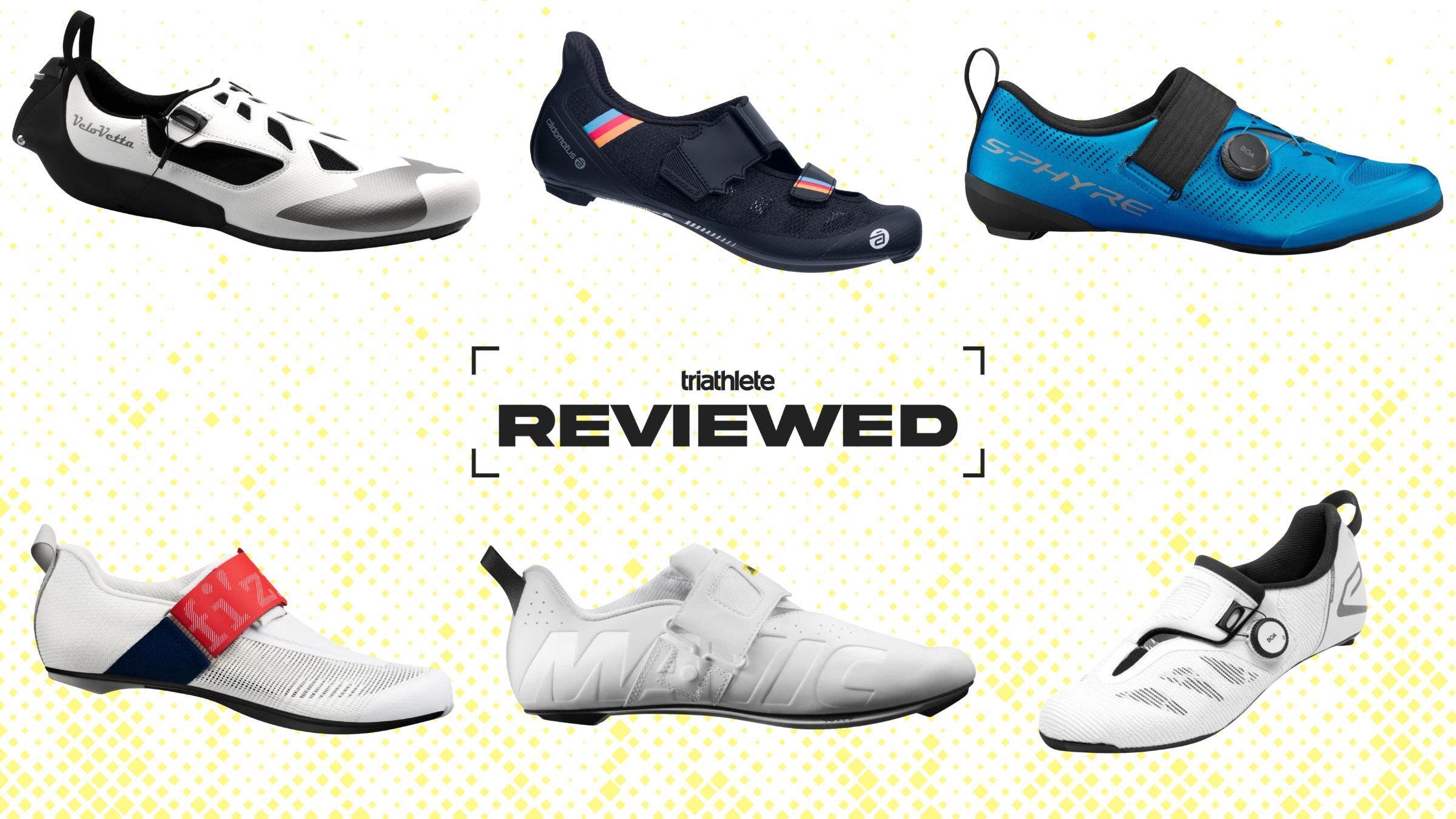 We've tested and reviewed six cycling shoes for triathlon based on a 10-point criteria.
