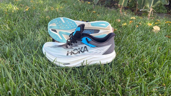 Hoka Rocket X 3 is a triathlon racing running shoe for any distance.