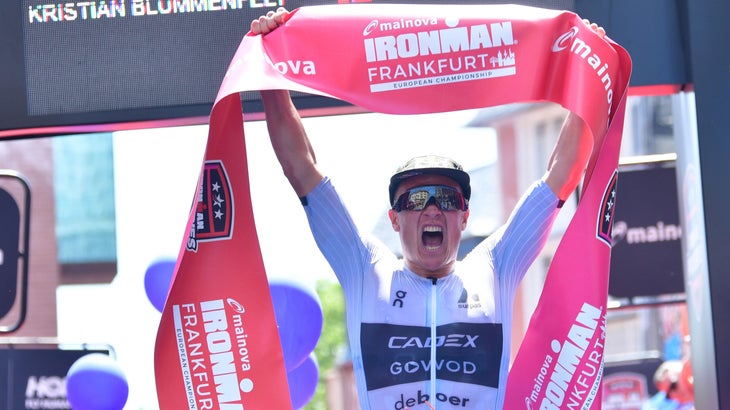 Though he hasn't had success at the Ironman World Championship in recent years, Kristian Blummenfelt has had a strong 2025 season, making him a favorite for a podium finish in Nice.