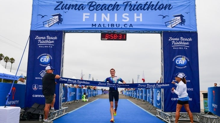 The Malibu Triathlon returned after a long hiatus under the new name, Zuma Beach Triathlon.