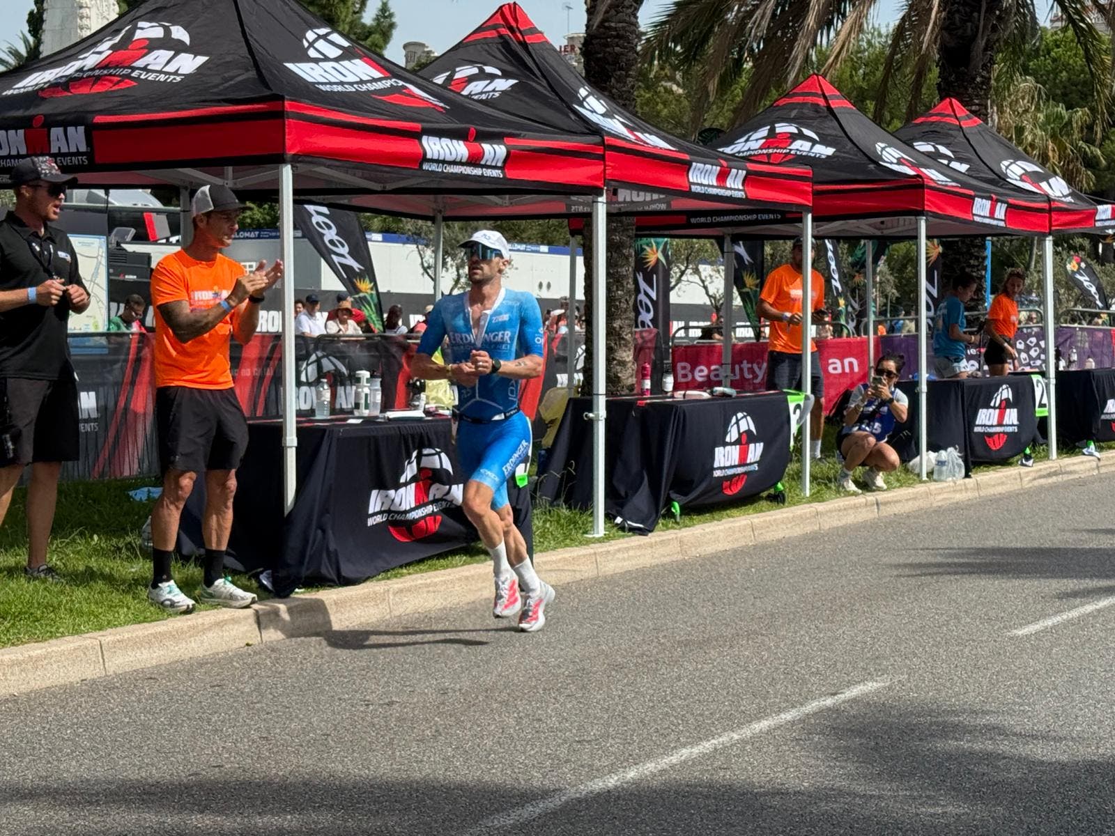 Patrick Lange on the 2025 Ironman World Championship run course.