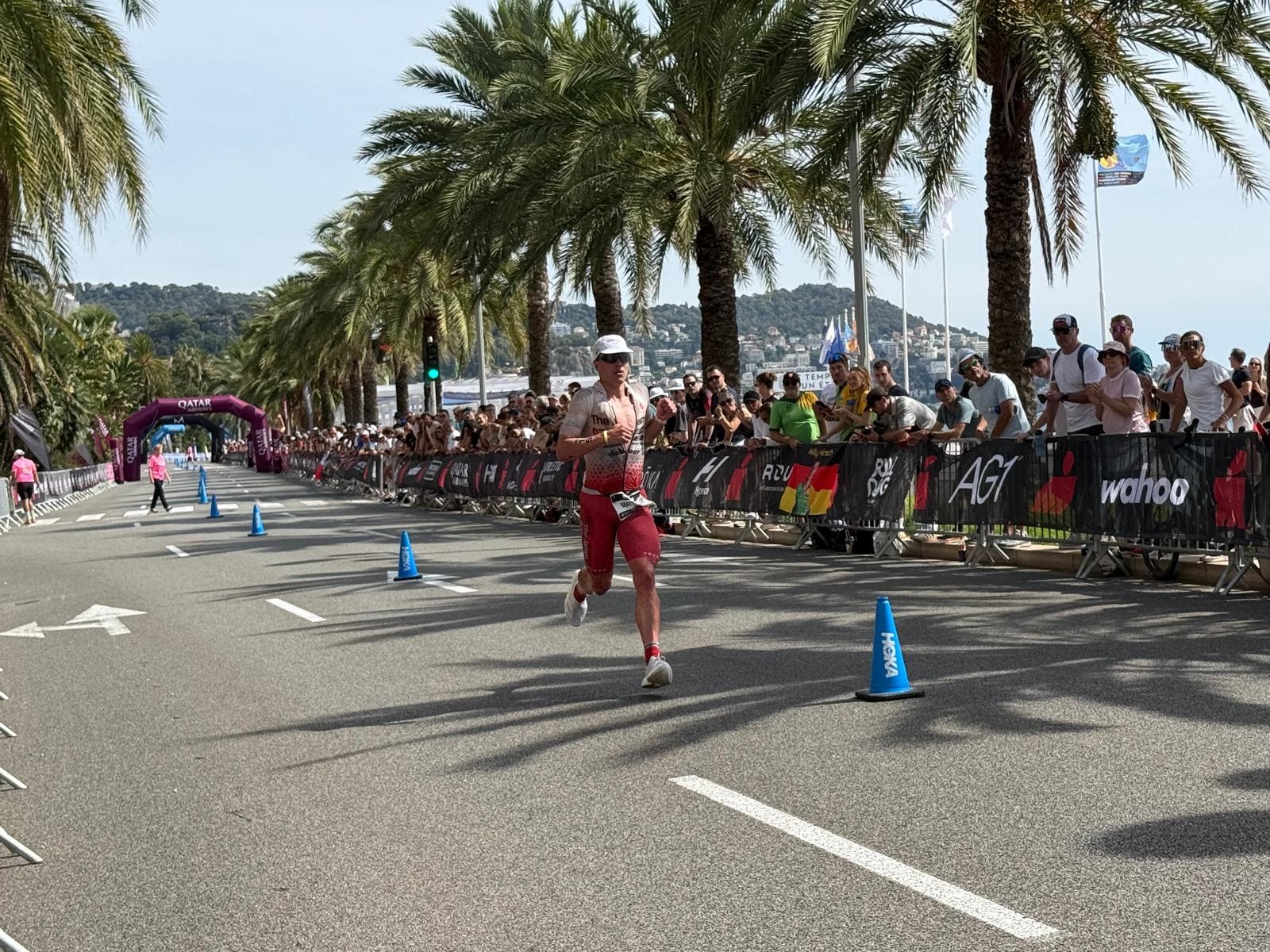 American Matthew Marquardt on the 2025 mens Ironman World Championship Course