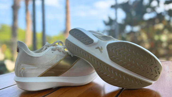 The Tracksmith Eliot Racer is a stylish triathlon running shoe.