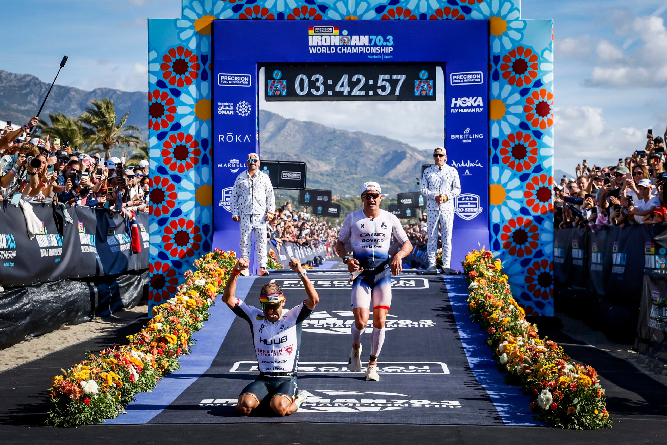 Although Kristian Blummenfelt lost out on the sprint to the finish, earning second place, he did take home $200,000 in the Ironman Pro Series.