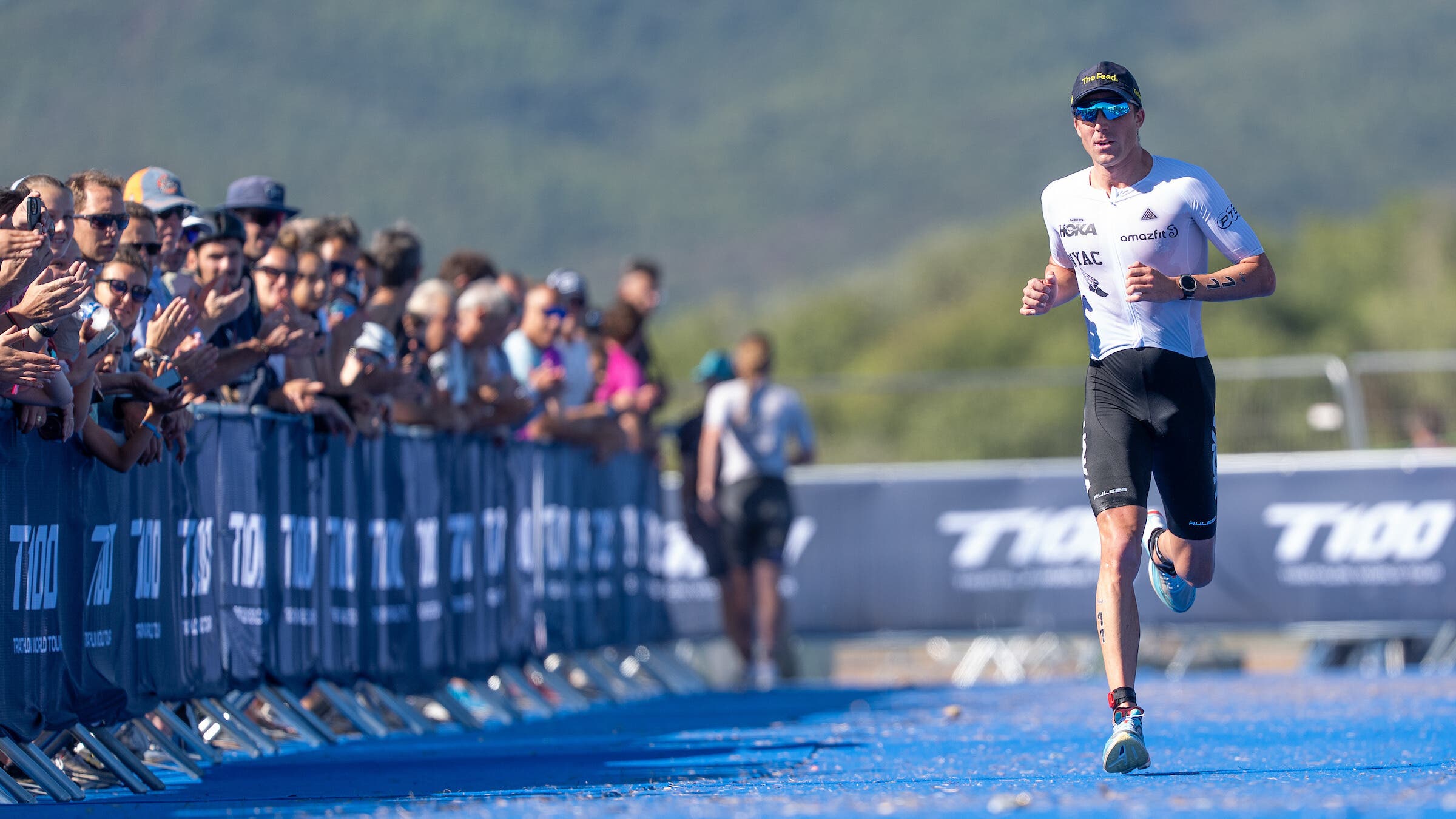 Morgan Pearson is a strong swimmer but has struggled to put together a good bike to reach the podium.