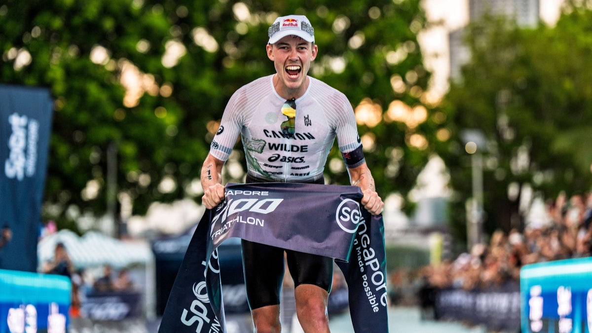 Hayden Wilde Was Built for T100 Triathlon