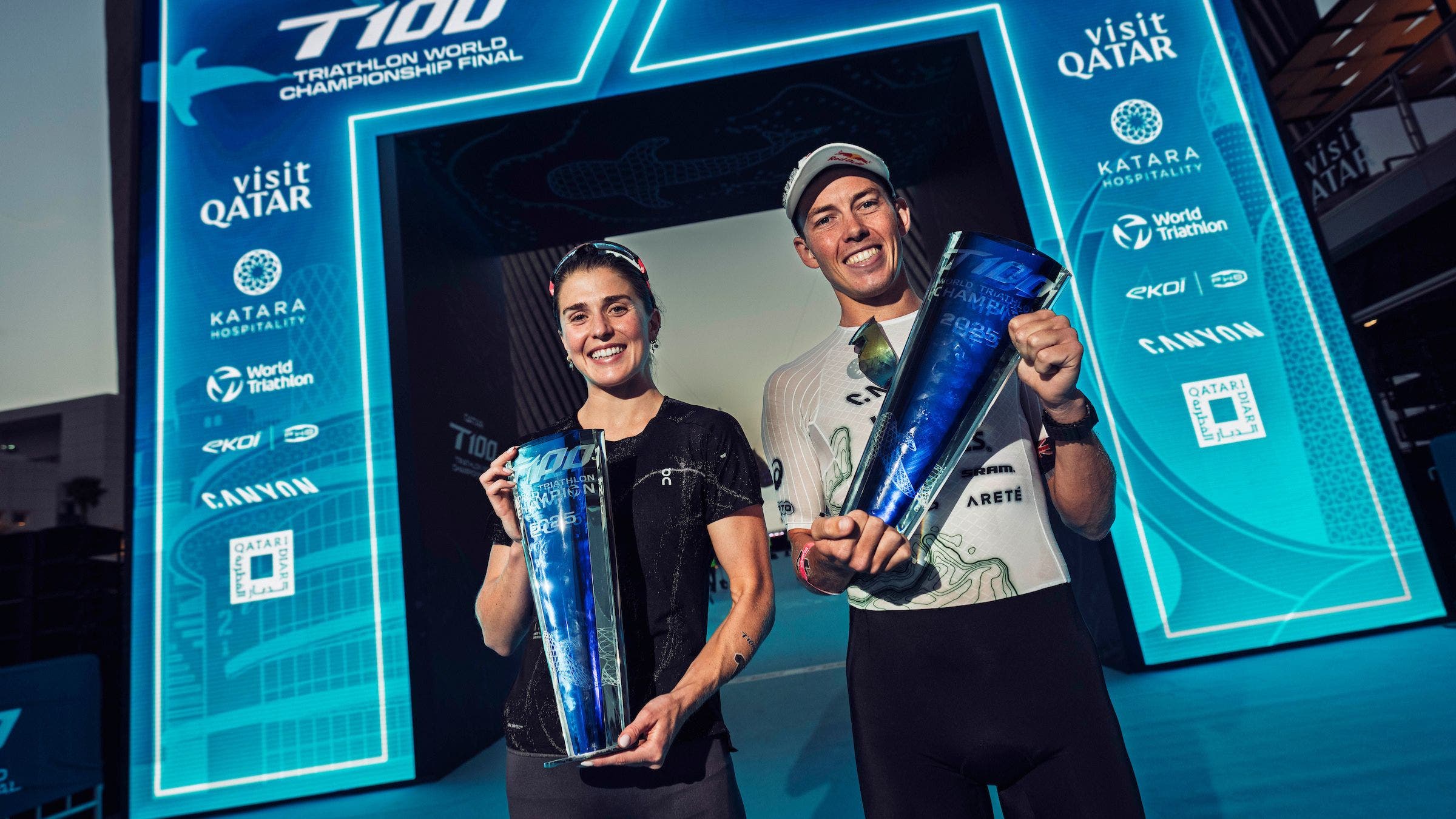 Wilde, Waugh Win Big Bucks at T100 Triathlon World Championship Finals