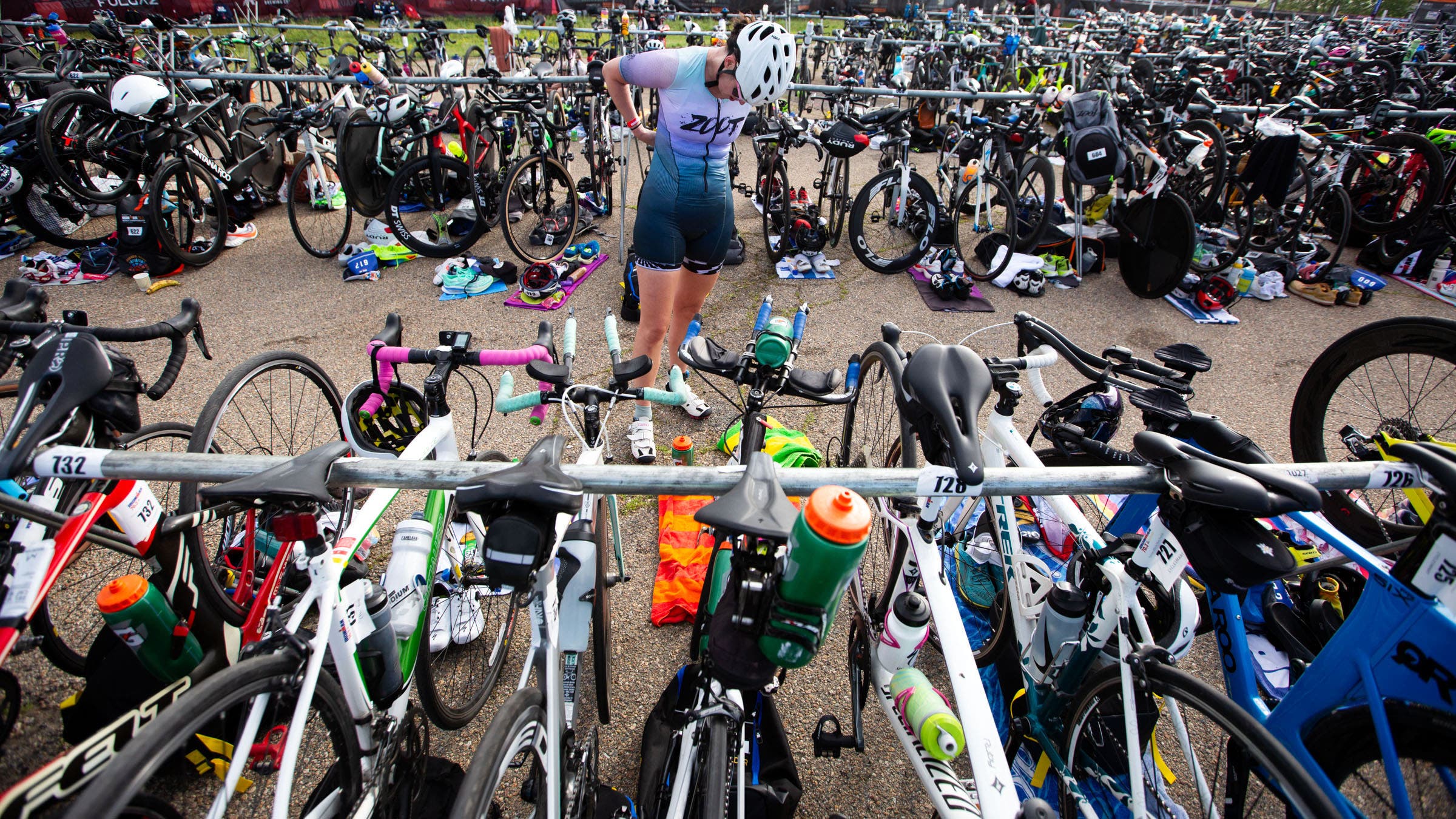 In times of uncertainty, including the Iran War, many athletes try to cope by swimming, cycling and running.