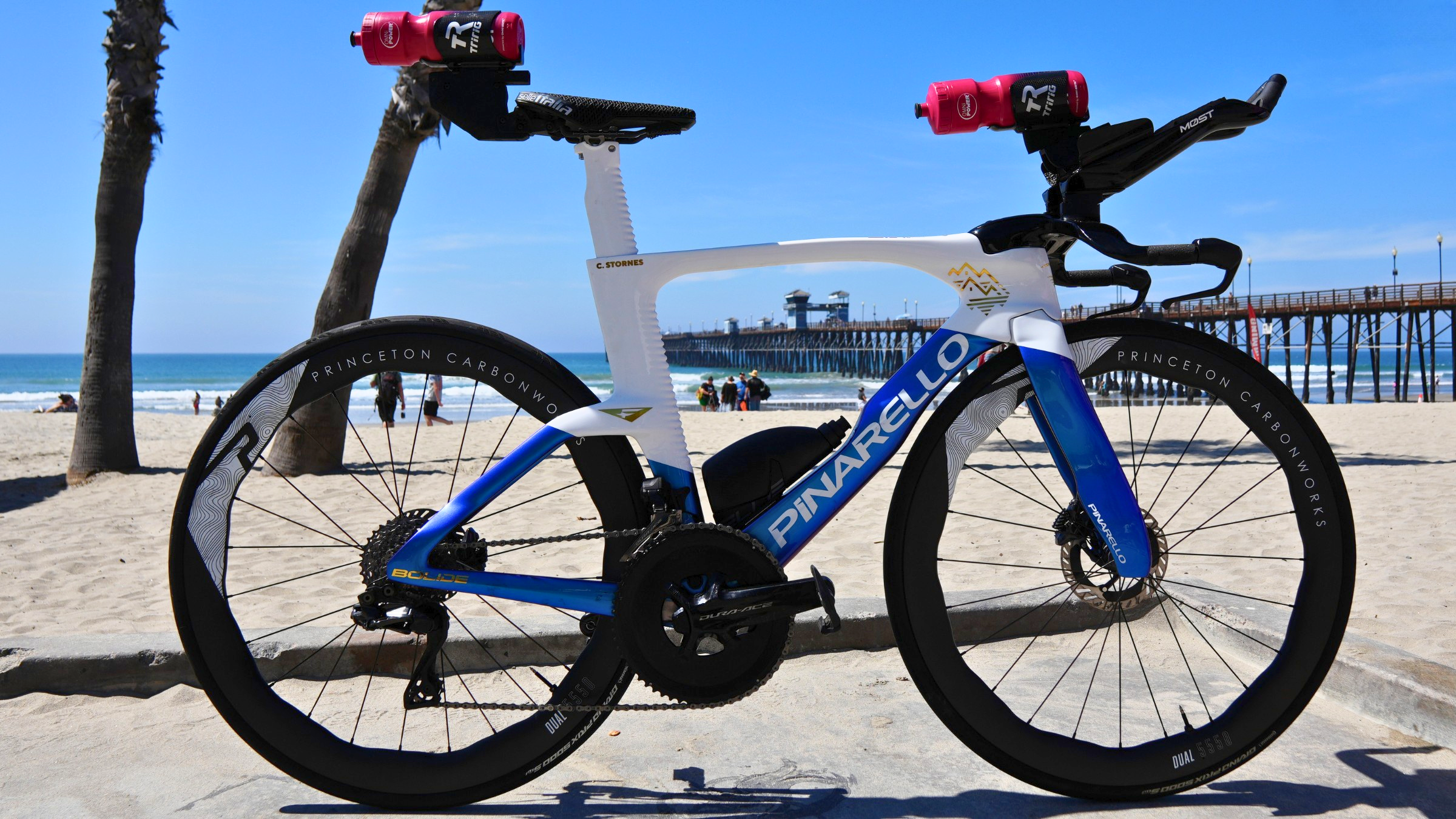 Casper Stornes of Norway will ride the Pinarello Bolide F TT at Ironman 70.3 Oceanside this weekend.