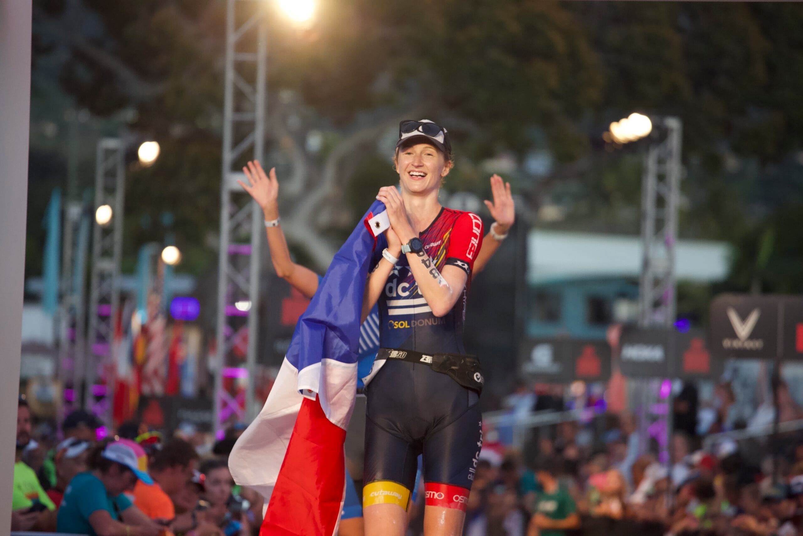 Athletes have carried national flags across the Ironman finish line in celebration, but recent incidents of athletes carrying religious flags have sparked debate about how consistently the organization's rules are enforced.