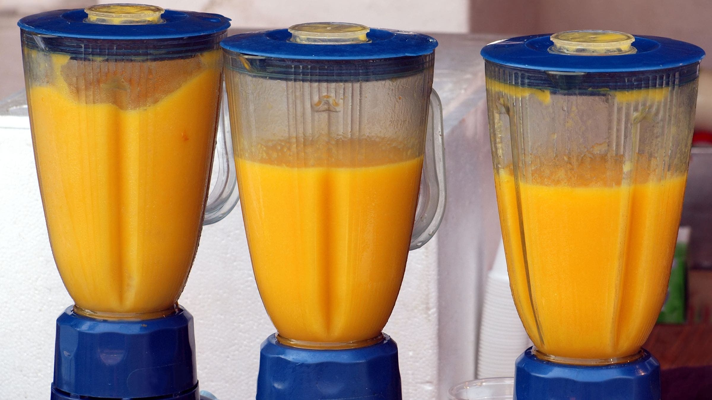 Try Matthew Cuddy's recipes for pre-workout slushies using mango or even sports drinks.