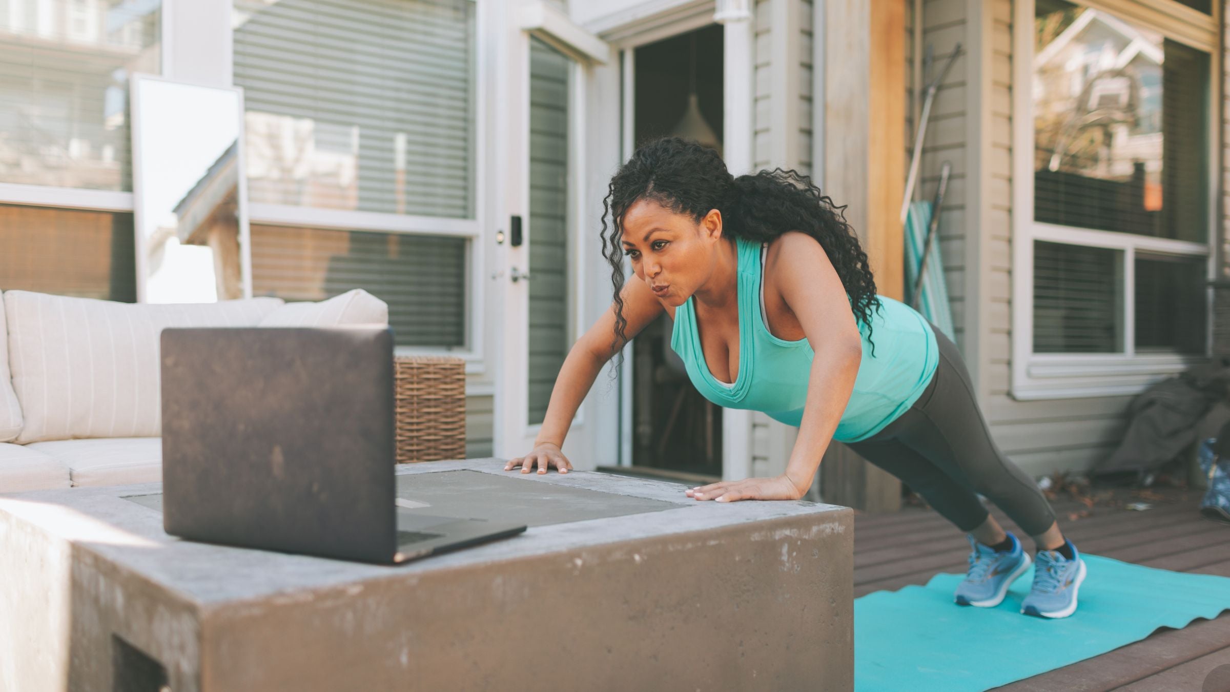 Can't fit in a full workout today? Try "Exercise and snack" instead of.