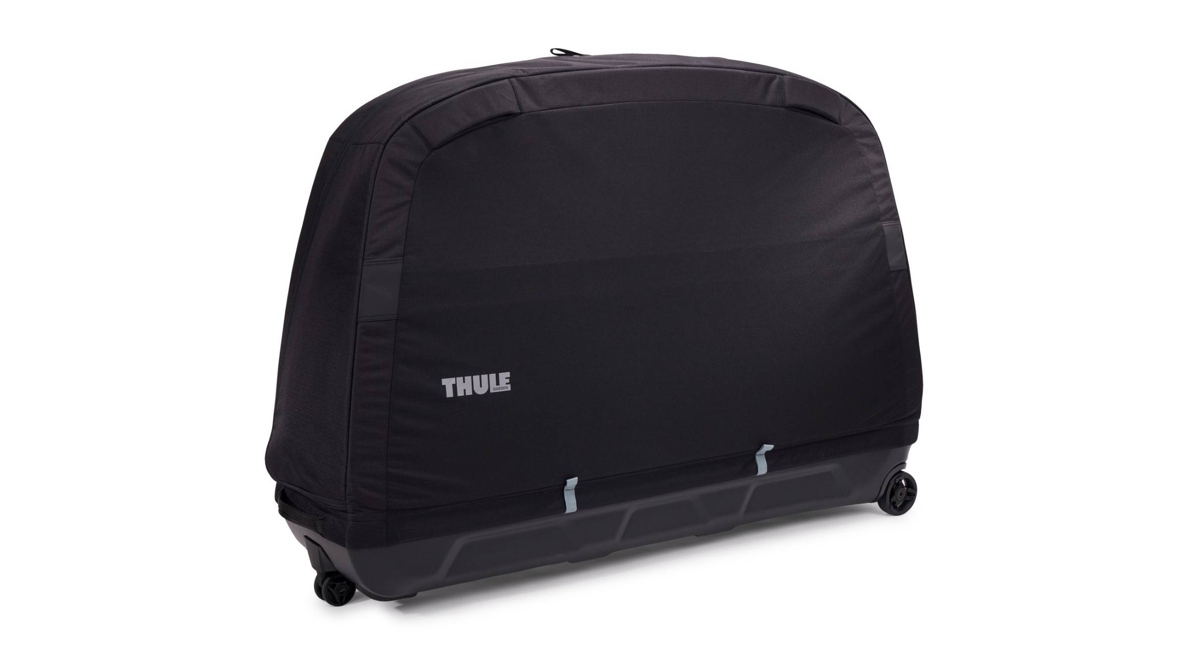 product image of black zipped up Thule Roundtrip bike case on white background, on sale for Labor Day 2026