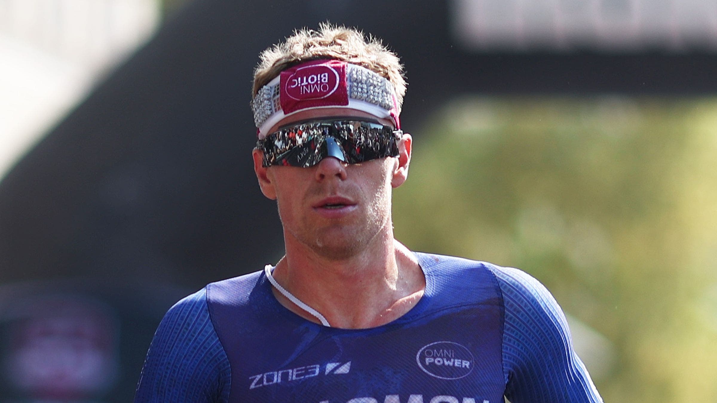 Casper Stornes during a triathlon race.