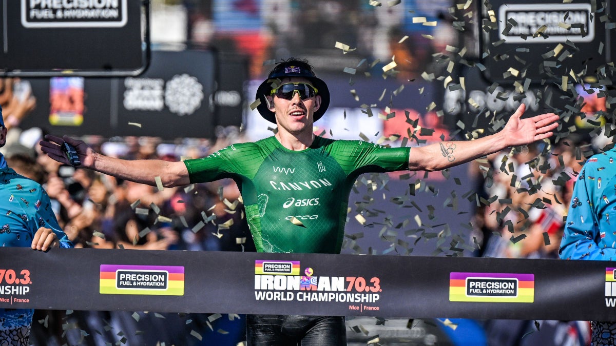 Hayden Wilde wins Ironman 70.3 World Championship in Nice