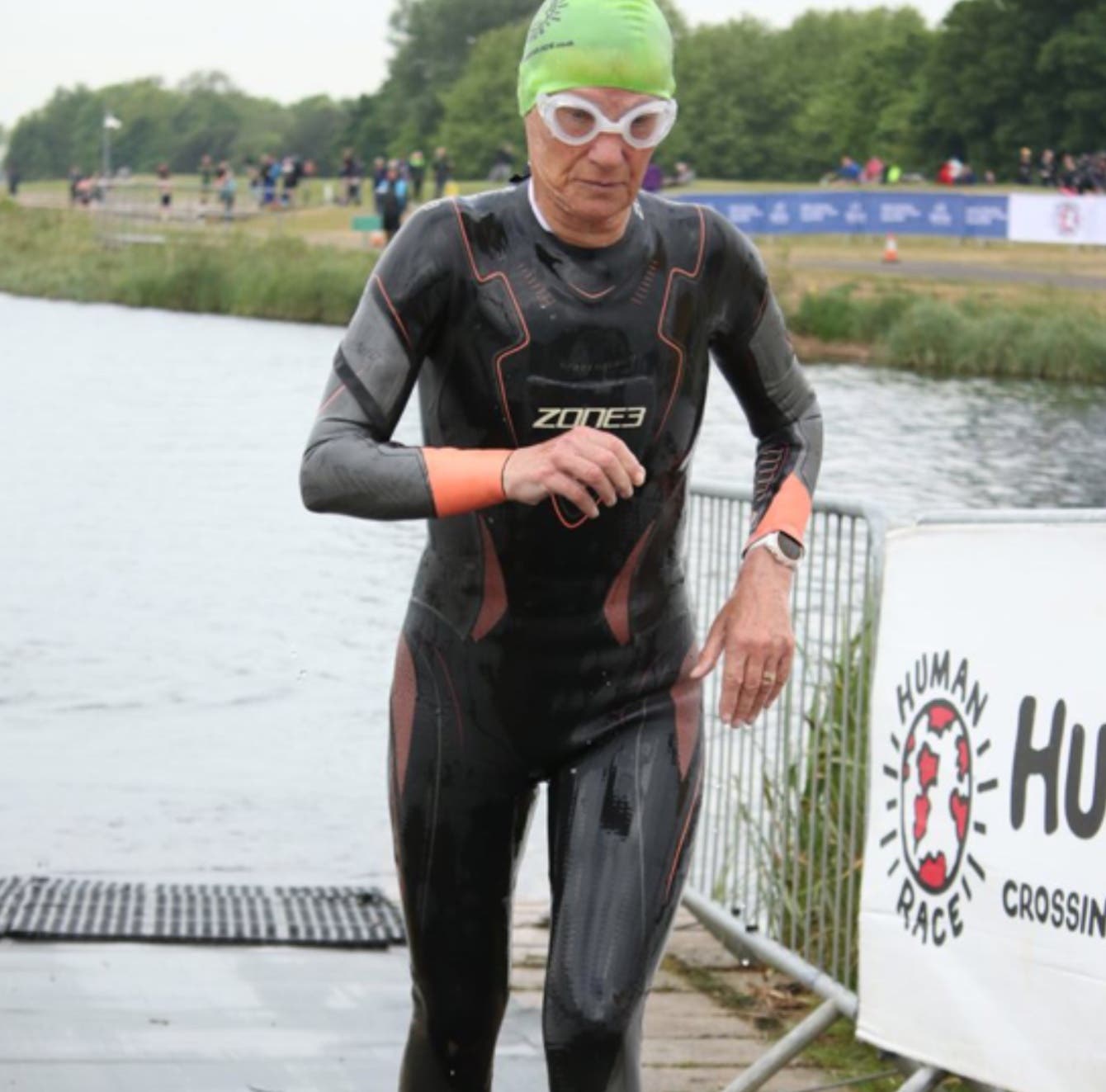 Linda Ashmore is a lifelong swimmer whose doctor told her to do some impact work to build bone density. Her friends encouraged her to do a triathlon.