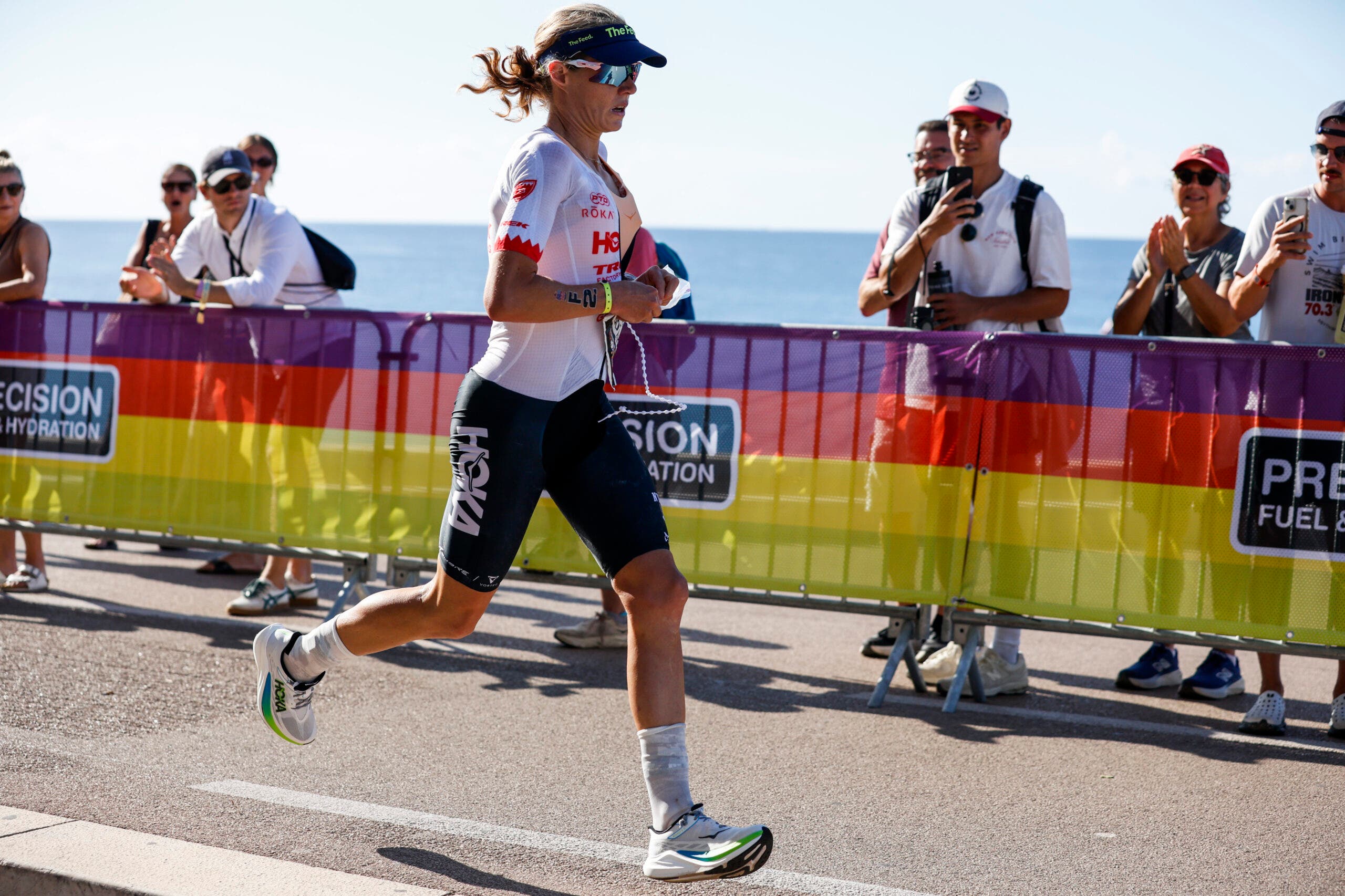 Taylor Knibb runs her way to the win at the 2026 Ironman 70.3 World Championship in Nice, France.