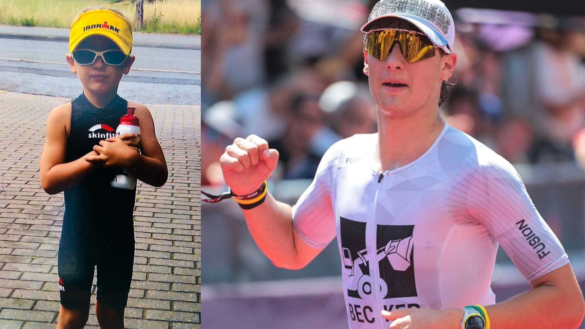 Tyler Smuda competed in his first triathlon at four years old during the kids event at Challenge Roth.