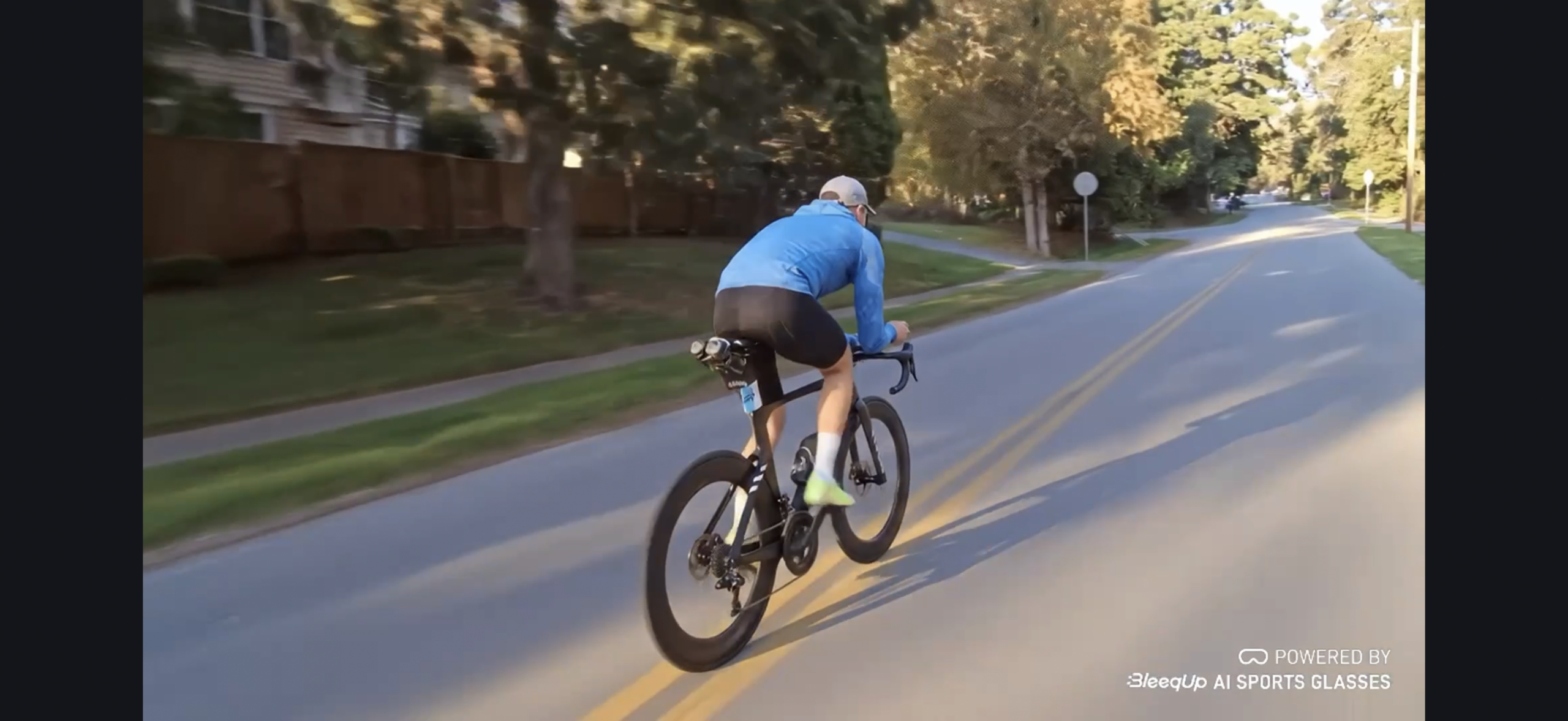 BleeqUp allows you to create a third-person view of your ride using an uploaded photo of you on your bike.