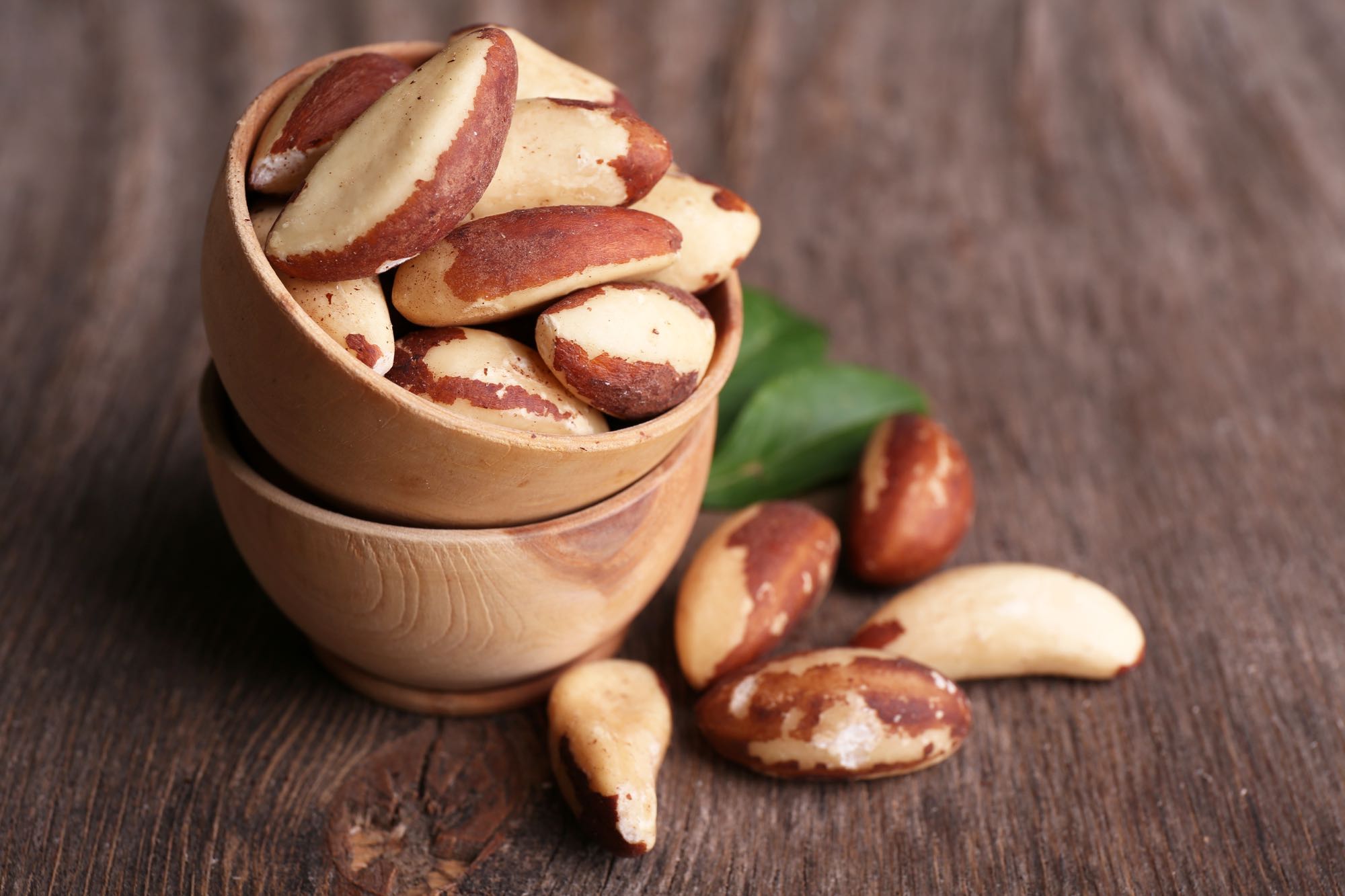 Small bowl of Brazil nuts